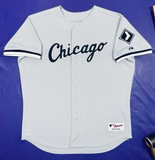 Authentic Chicago White Sox 2000’s On-Field Pro Cut Majestic MLB Road Jersey 56