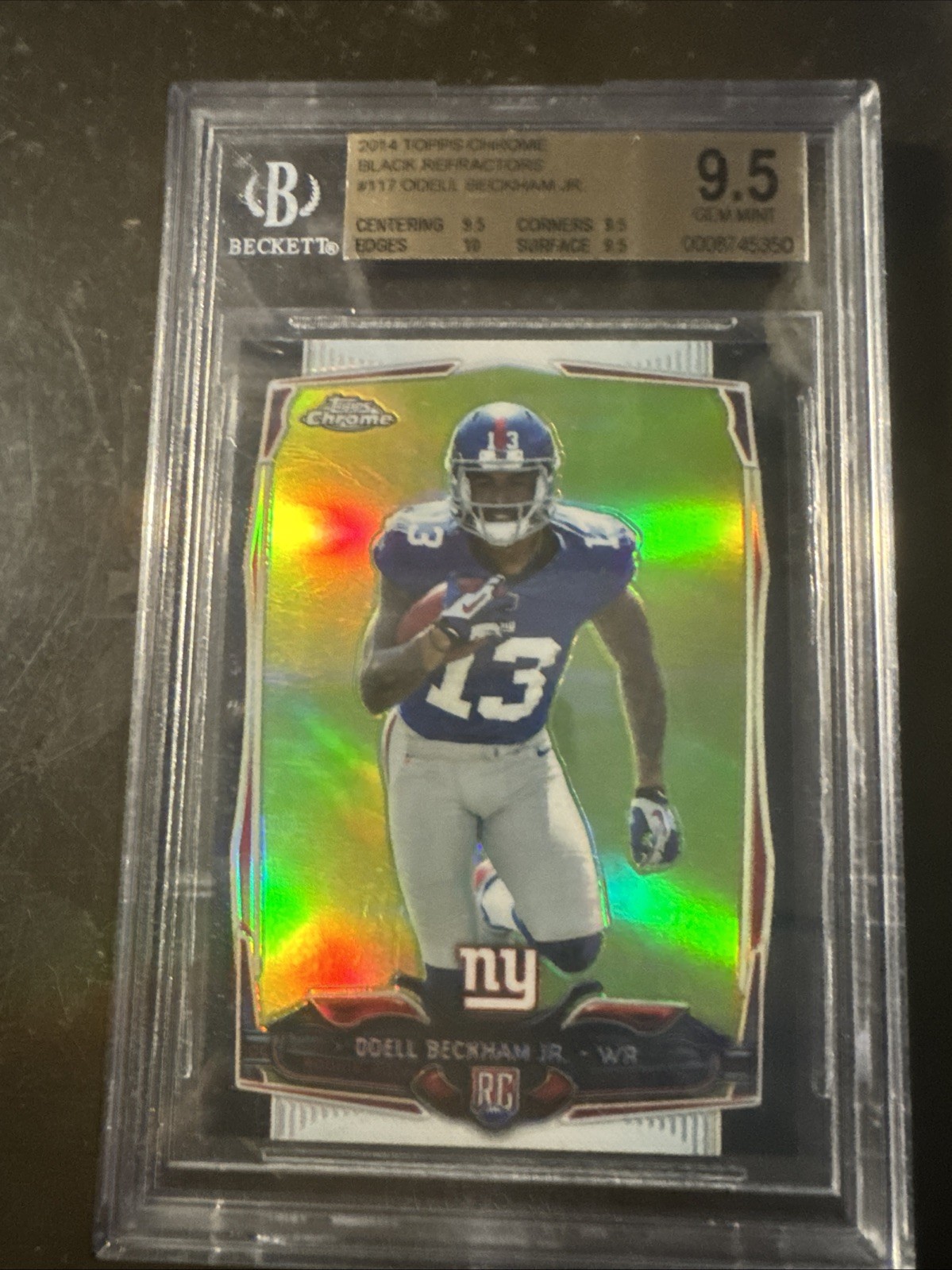 2014 Topps Chrome - Odell Beckham Jr. #117 Black Refractor /299 (RC)