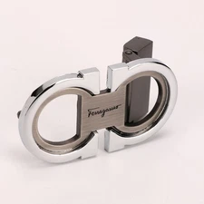 Salvatore Ferragamo Alloy Belt Buckle Silver with Gray for 34-35mm leather strap