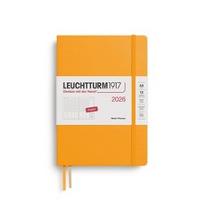 LEUCHTTURM1917 - Week Planner 2026, Hardcover, Medium (A5), Rising Sun (Jan 1...