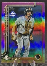 Lisbel Diaz 2025 Topps Pro Debut Fuchsia Foil /199 SF Giants, San Jose Giants