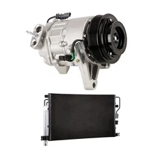 For Chevy Equinox V6 & GMC Terrain V6 AC Compressor w/ A/C Condenser & Drier CSW