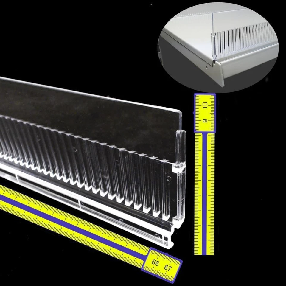 MARKENLOS FZ075= Abteilleiste L66,5cm H7,5cm für Tegometall Fachboden Tego Regal Gondel