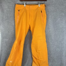 KJUS Pants Mens Medium Orange Waterproof Insulated Stretch Ski Snow Winter