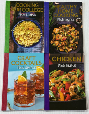 Cooking for College Chicken Made Simple Cookbooks Lot 4 Flowerpot Press NEW