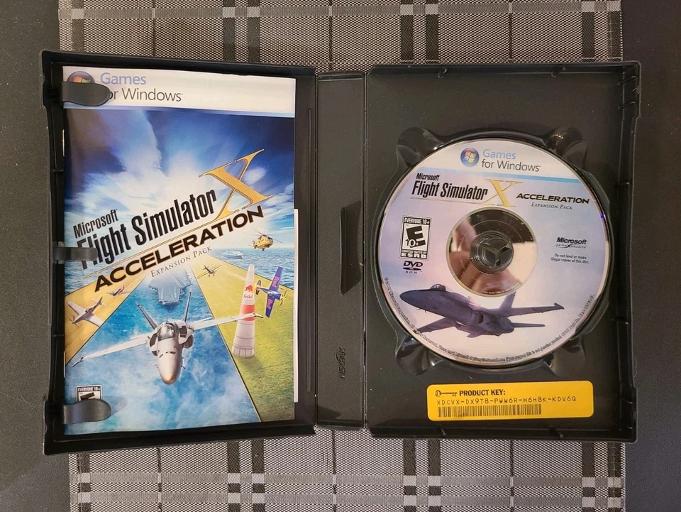 Microsoft Flight Simulator X: Acceleration (PC Game, DVD) Like New Used NM Cond - Image 2 of 2