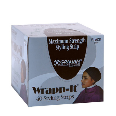 Wrapp-It Styling Strips for Natural Hair Wrap and Molded Styles by Graham Beauty