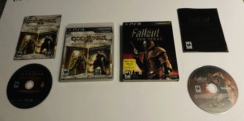 PS3 God of War Origins Collection and FALLOUT New Vegas with Slipcover/Manuals