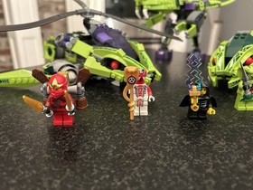 Lego Ninjago Snake Vehicle Lot 9443 Rattlecopter, 9447 Lasha&rsquo;s Bite Cycle + 9455