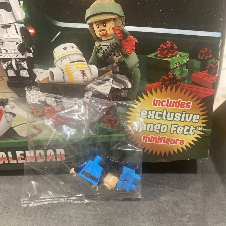NEW LEGO Sealed Star Wars 75023 Advent Calendar YOUNG BOBA FETT Retired Xmas - Image 3 of 3