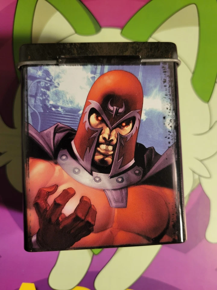 MARVEL VS SYSTEM Deck Box Tin X- men Fantastic 4 Avengers Magneto Wolverine RARE - Image 3 of 4