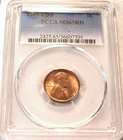 1909 VDB 1C PCGS MS 65 RD Lincoln Cent, RED GEM Uncirculated Penny Type Coin