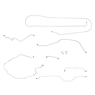 1967 GMC Chevrolet 2wd 3/4 Long Bed Coil Complete Brake Line Kit Power Drum SS