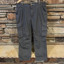 Carhartt Relaxed Fit Charcoal Cargo Pants Ripstop 100 Cotton
