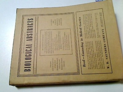 December 1954, Biological Abstracts from the World's Biological research  163699