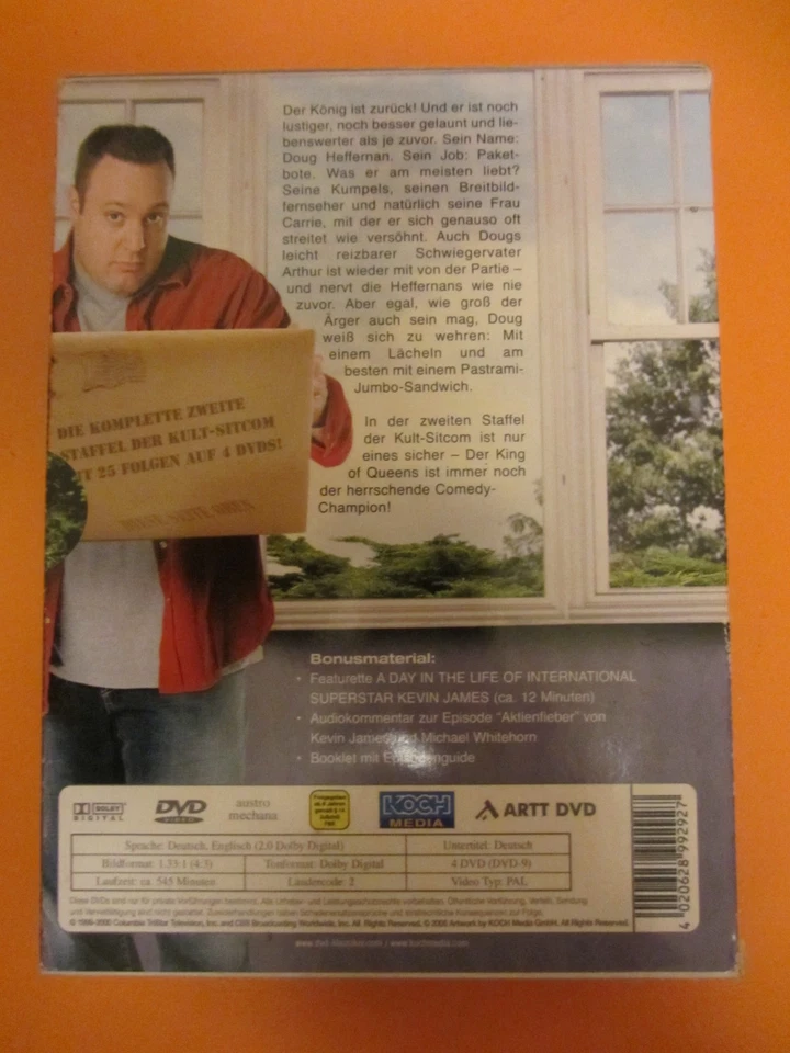 King of Queens - Season 2, komplette Staffel auf 4 DVD`s, TOP-Zustand - Bild 2 von 2