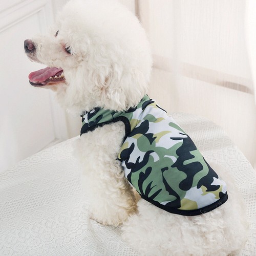 Pet Vest Puppy T Shirt Comfortable Pet Clothes Pet Supplies Camouflage Cute - Picture 3 of 19
