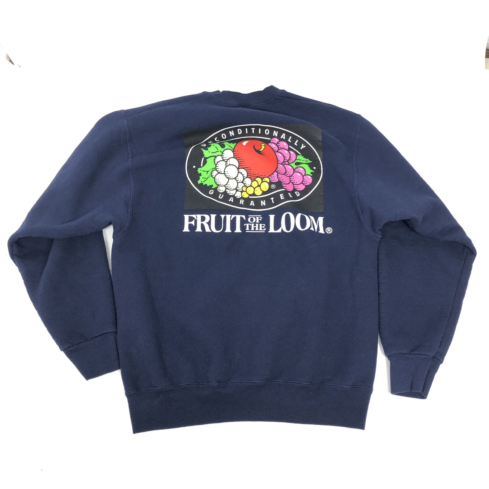 Vintage Fruit Of The Loom Sweatshirt Men Large Blue Crew Neck Sweater USA  90s
