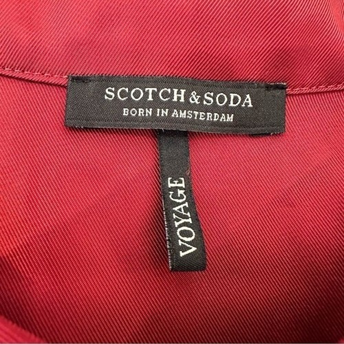 Scotch & Soda Zip Front Tie Waist Dress Small - Picture 2 of 7