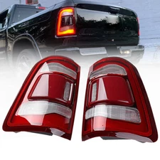 Left Right LED Brake Tail Light Assembly for 19-24 Dodge Ram 1500 w/ Blind Spot