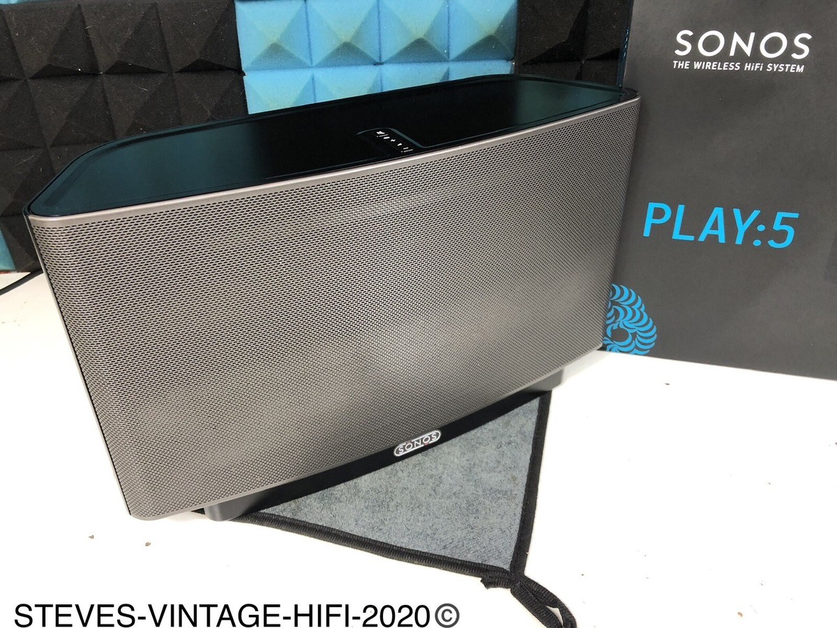 Sonos Play:5 Wi-Fi Wireless BLACK 1st Gen Smart Speaker N/MINT