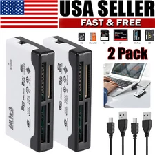 USB 2.0 6IN1 Memory Cards Reader Hub Adapter for CF/TF/SD/Micro SD/XD/M2/MS Card