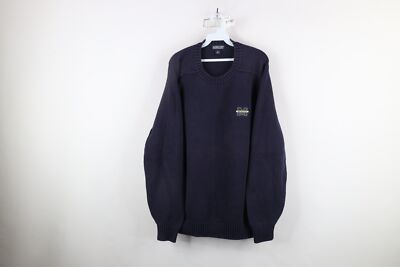 Vtg 90s Lands End Mens 2XL Faded University of Michigan Knit Vtg 90s Lands End Mens 2XL Faded University of Michigan Knit