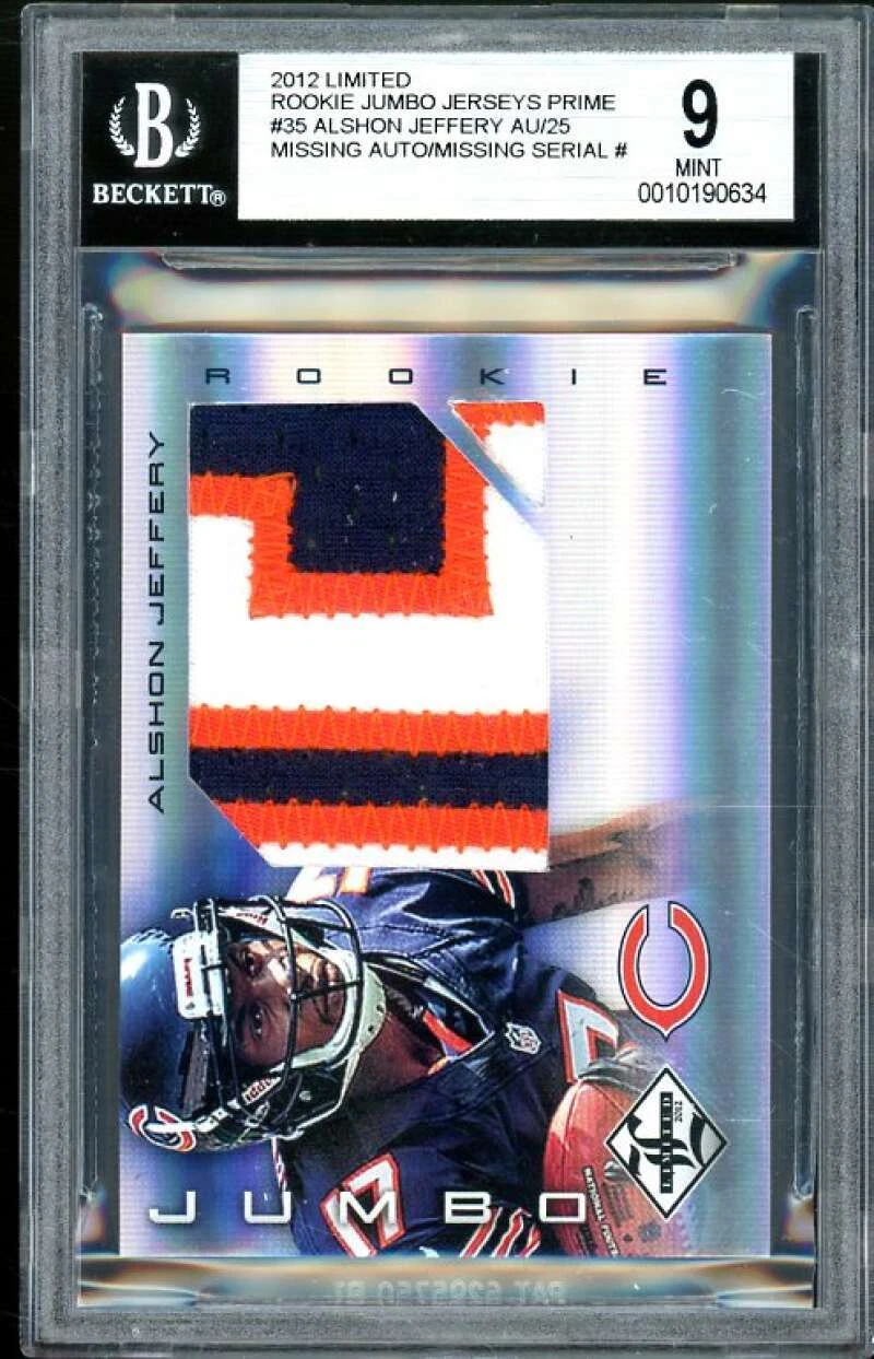 Alshon Jeffery Panini Limited Rookie Jumbo Jerseys #35 Autograph