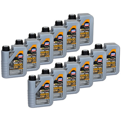 Motoröl Top Tec 4200 5W-30 LIQUI MOLY 12 X 1 Liter für Opel Nissan Renault Skoda