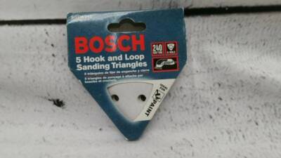 Bosch SDTW240  5 Hook and Loop 240 Grit Very FineSanding Triangles