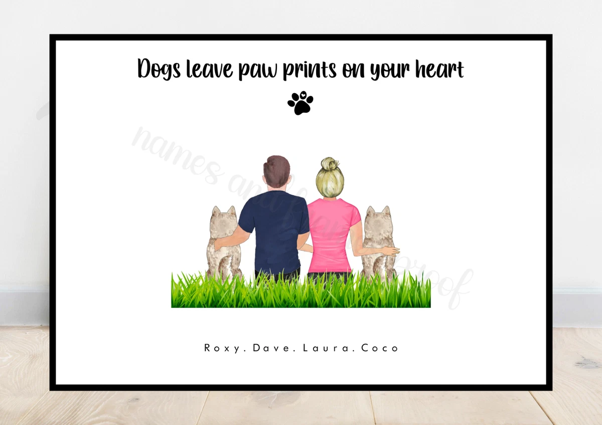 Personalised Pet Print Custom Dog Owner Gift Fur Baby Family