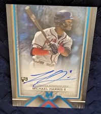 2023 Topps Museum  /20 MICHAEL HARRIS II ARCHIVAL AUTOGRAPH Sapphire