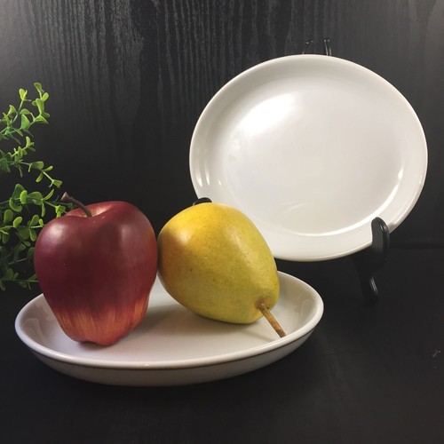 4 American Airlines Oval Plates White Platinum Band Salad Sandwich - Picture 5 of 7