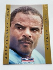 1992 Pro Line Collection Football Quarterback Gold - Warren Moon - Oilers