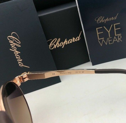 Lunettes de liquidation soleil CHOPARD SCH 974 0300 60-16 135 or marron aviateur neuves avec verres miroir