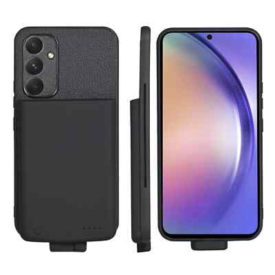 Akku Ladegerät Hülle für Samsung Galaxy A54 5G Powerbank Magnetische Handyhülle