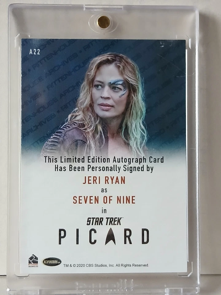 Women of STAR TREK Auto Autograph A22 Jeri Ryan Seven of Nine Archive Box RARE - Bild 2 von 2