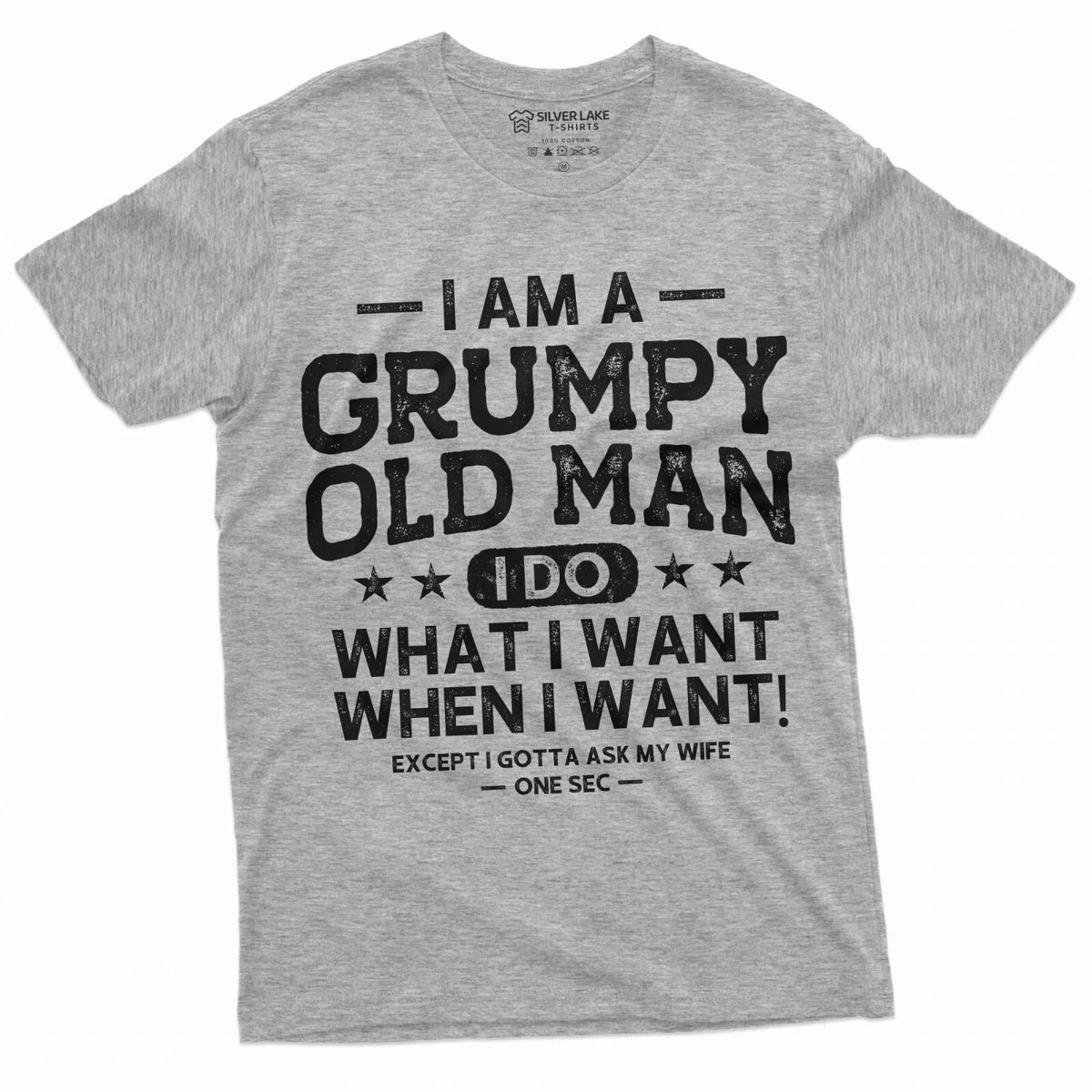 Men s Grumpy old Man Ask my wife Funny T shirt Gift for papa