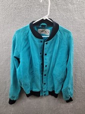 Karizma Medium Woman's Teal Jacket Medium Stains In Photos