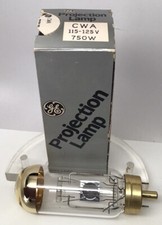 NOS Vintage GE CWA Projector Projection Lamp Bulb 750W 115-125V New In Orig Box