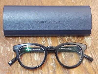 WARBY PARKER AINSLEY M 100 GESTELL BRILLE BLACK PANTO STYLE EYEGLASSES