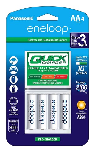 2x Panasonic Sanyo Eneloop 8 Pack AA NiMH 2000Mah Rechargeable