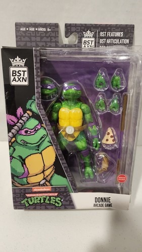 BST AXN Teenage Mutant Ninja Turtles Donnie Donatello Action Figure Arcade READ - Picture 2 of 8