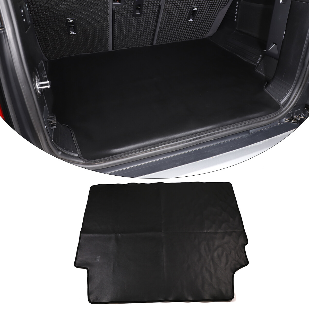 Defender 90 Rear Rubber Mat Rear Trunk Liner Cargo Rear Cover Mat For Land Rover Defender 90 110 20 ...