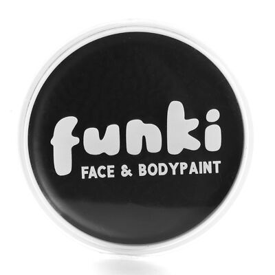 SCHWARZE FUNKI GESICHTS- & KÖRPERFARBE - FARBEN ÖLBASIS MAKE-UP PARTY KOSTÜM 