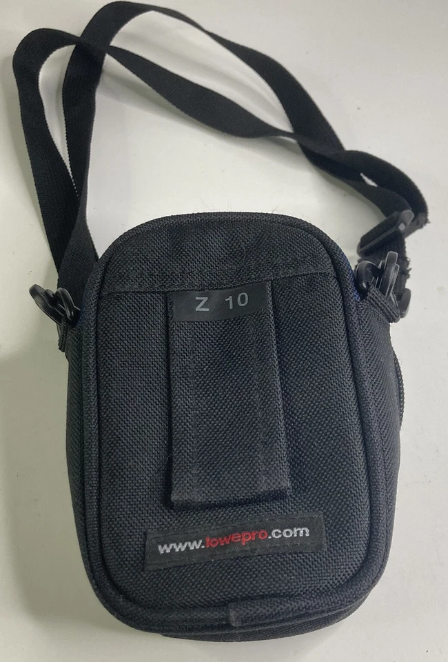 Lower Pro Z10 5” Black & Blue Camera Bag with Buckle Loop & Carrying Strap - Image 4 of 4