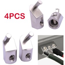 Car Power Wire Reducer Offset Angled 1/0 Gauge To 4 Gauge Amp Input Reducer x4