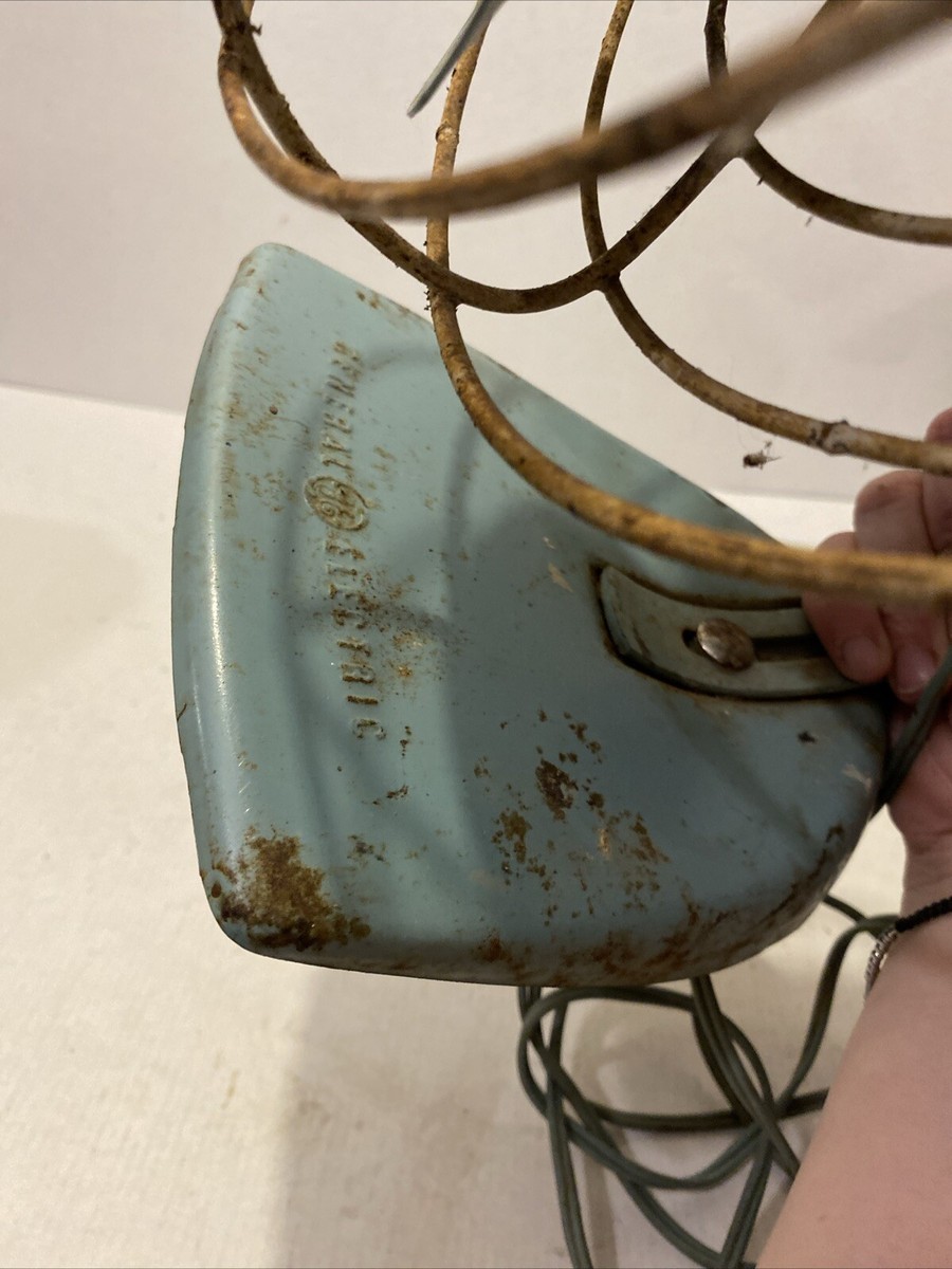 レア！GE ゼネラルエレクトリック 扇風機 アクアブルー Vintage Turquoise Blue GE Fan - General Electric Aqua Blue