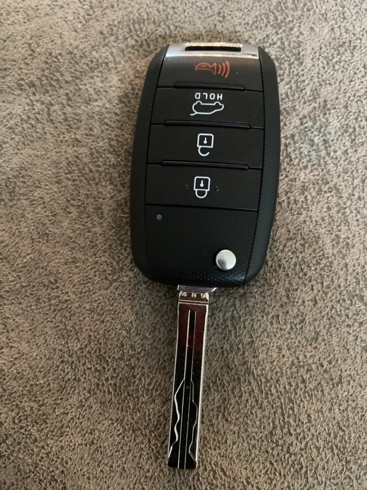 OEM keyless entry flip key fob remote Door lock 4 button for Kia Sorento  Foto 2 de 3