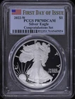 2022 W $1 Proof American Silver Eagle PCGS PR 70 DCAM | FDOI ASE Congratulations